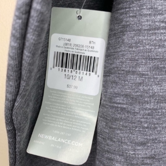 NWT. NEW BALANCE Girls’ Sweatshirt - Picture 6 of 6